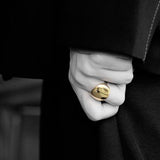 WHITE GOLD/ 18K GOLD MINIMALIST RING