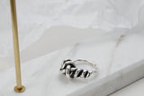 VINTAGE SILVER/ 18K GOLD TWIST RING