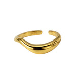 WHITE GOLD/ 18K GOLD MINIMALIST RING