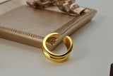 WHITE GOLD/ 18K GOLD CHIC RING