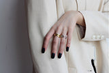 WHITE GOLD/ 18K GOLD CHIC RING