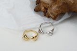 WHITE GOLD/ 18K GOLD RING