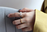 WHITE GOLD/ 18K GOLD RING