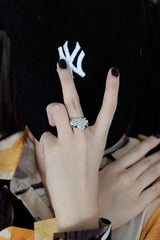 WHITE GOLD/ 18K GOLD CHIC RING