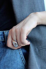 WHITE GOLD/ 18K GOLD MORDEN RING