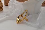 WHITE GOLD/ 18K GOLD CUTOUT RING