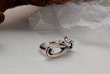 WHITE GOLD/ 18K GOLD KNOT RING