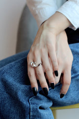 WHITE GOLD/ 18K GOLD MORDEN RING