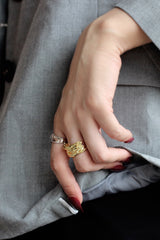 WHITE GOLD/ 18K GOLD MORDEN RING