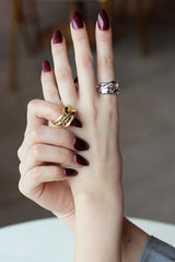 WHITE GOLD/ 18K GOLD MORDEN RING