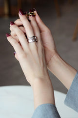 WHITE GOLD/ 18K GOLD MORDEN RING