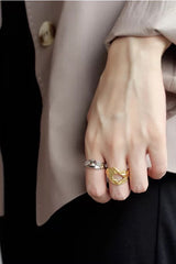 WHITE GOLD/ 18K GOLD MORDEN RING