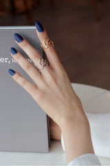 WHITE GOLD/ 18K GOLD TWIST RING