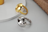 WHITE GOLD/ 18K GOLD CIRCLE RING