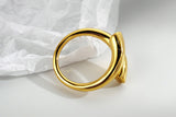 WHITE GOLD/ 18K GOLD MINIMALIST RING