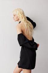 SLEEVELESS DRESS WITH HANGING NECK