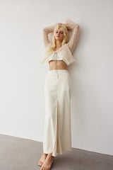 MESH PLEATED CARDIGAN