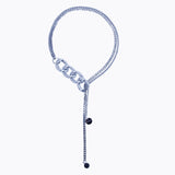 DOUBLE CHAIN INTERLOCKING NECKLACE
