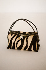 ZEBRA CALF HAIR CAFÉ MINI BAG