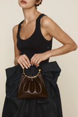 CHOCOLATE RING HANDLE BAG