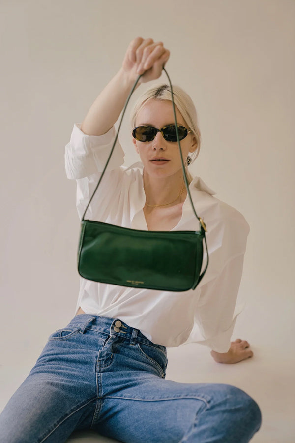 GREEN SHOULDER BAG