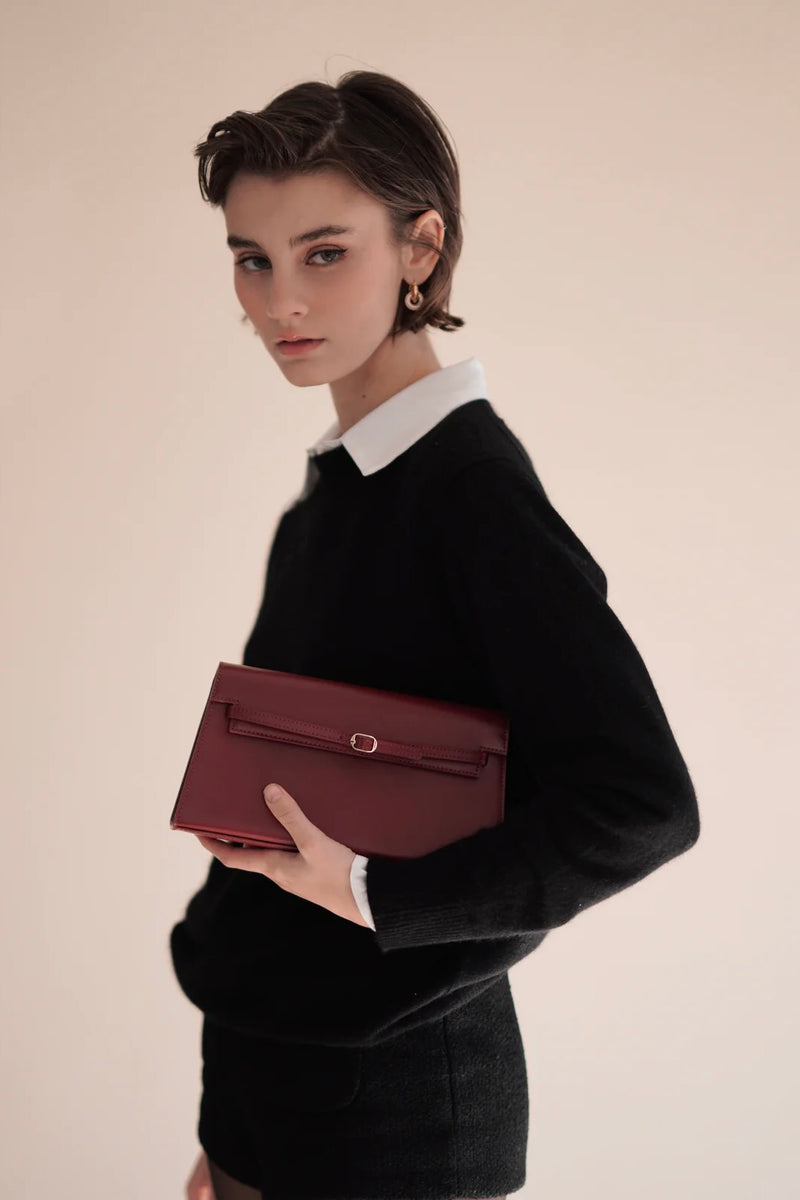 DARK CHERRY SHOULDER BAG