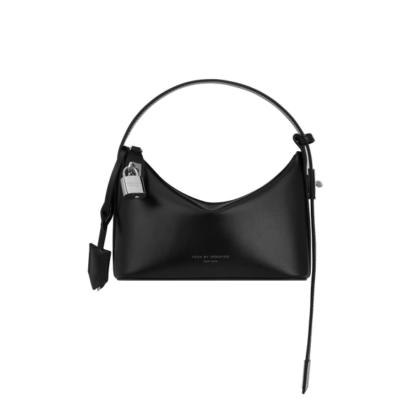 MINI SILVER BALCK HOBO BAG