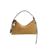 GOLD SUEDE HOBO BAG