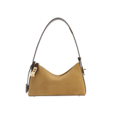 GOLD SUEDE HOBO BAG