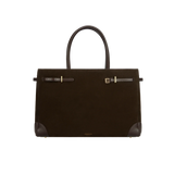 ESPRESSO SUEDE BOOK TOTE BAG 33