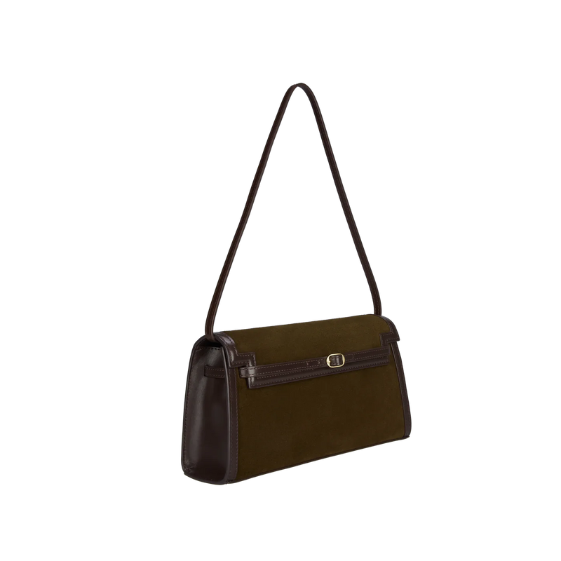 TRUFFLE SUEDE SHOULDER BAG