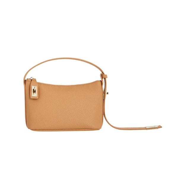 TAN TWISTER HOBO BAG