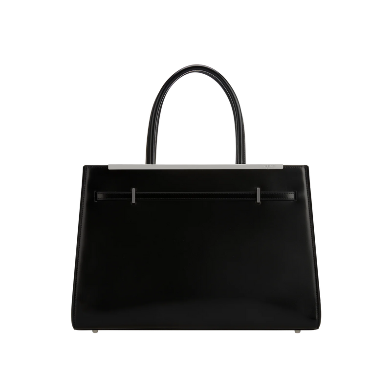 NOIR LEATHER BOOK TOTE BAG 33
