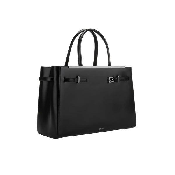 NOIR LEATHER BOOK TOTE BAG 33