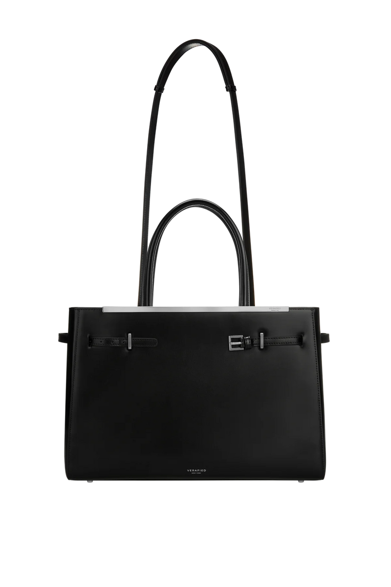 NOIR LEATHER BOOK TOTE BAG 33