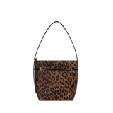 SMALL LEOPARD BELTED TOTE BAG
