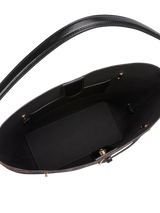 SMALL LEOPARD BELTED TOTE BAG