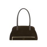 MEDIUM ESPRESSO SUEDE CLUB BAG