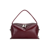 MAROON PYTHON CAFÉ MINI BAG