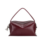 MAROON PYTHON CAFÉ MINI BAG