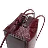 MAROON PYTHON CAFÉ MINI BAG