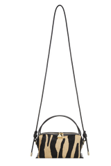 ZEBRA CALF HAIR CAFÉ MINI BAG