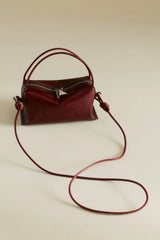 MAROON PYTHON CAFÉ MINI BAG