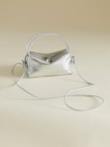 SILVER MATALLIC CAFÉ MINI BAG