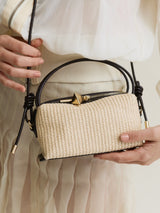RAFFIA CAFÉ MINI BAG