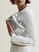 SILVER MATALLIC CAFÉ MINI BAG