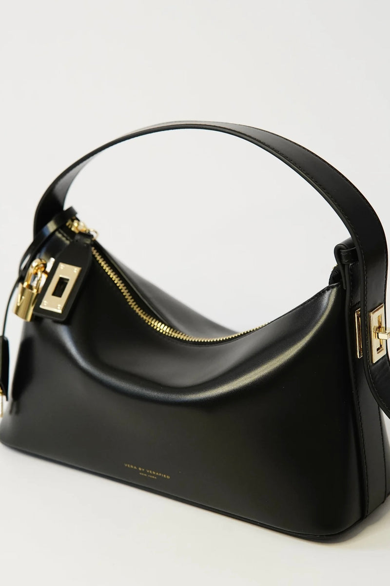 GOLD BLACK HOBO BAG