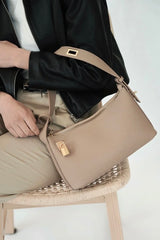 GOLD BEIGE HOBO BAG