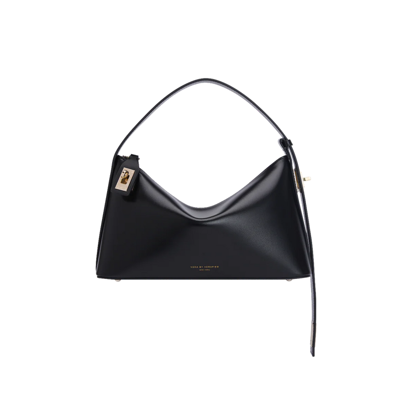 GOLD BLACK HOBO BAG