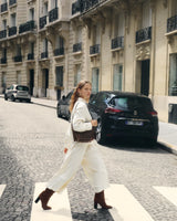 SMALL LEOPARD BELTED TOTE BAG